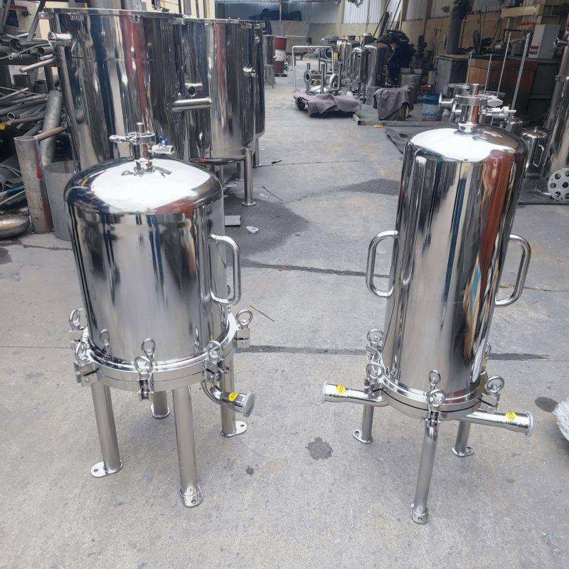 14年温州厂家直销10-40寸卫生级不锈钢304/316L 微孔膜多芯过滤器