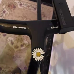 饰自行车车载配饰内饰挂饰可爱车贴 单车雏菊山地电动车配件公路装