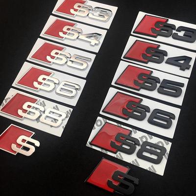 适用奥迪尾标A3/A4L/A6L/A5改装S3/S4/S6/S5/S8/RS3/Q3/金属车贴