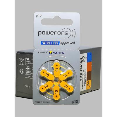 电池P10德国进口Powerone助听器数字Pr701.45V丰力瑞盛达纽扣电池