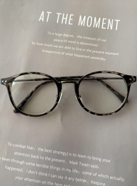 艺尚TION同款圆形素颜显脸小眼镜架女韩版潮复古简约小圆框眼镜架