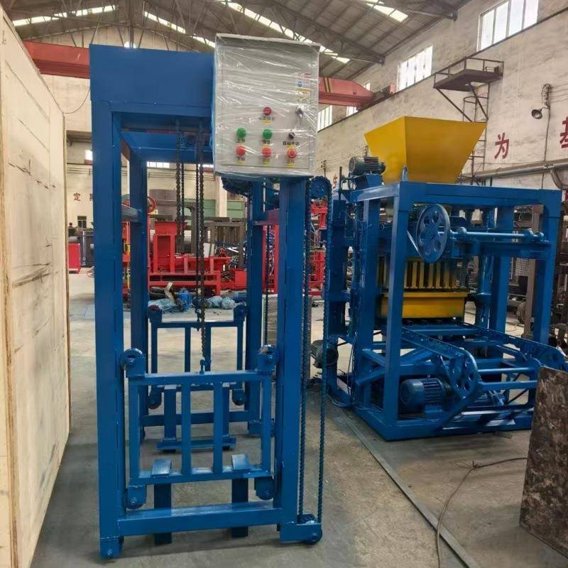 4-35型大轮移动水泥制砖机免托板混凝土砌块制砖机模具半自动砖机