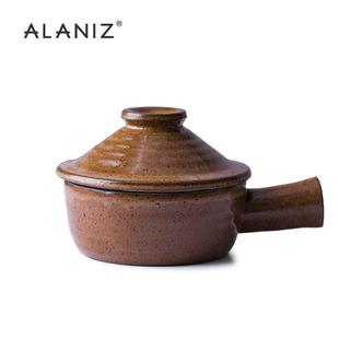 alaniz南兹陶瓷奶锅家用煮粥煲汤锅高温土炖锅带盖蒸蛋碗微波炉用