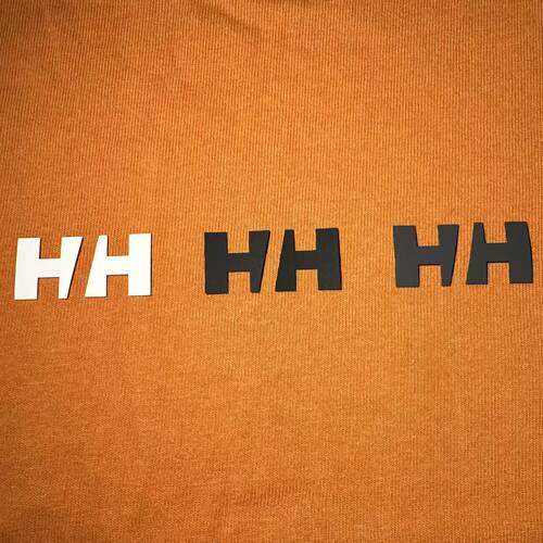 海丽硅胶标立体烫印标平面热转印烫画冲锋衣羽绒服胸标裤标熨烫贴