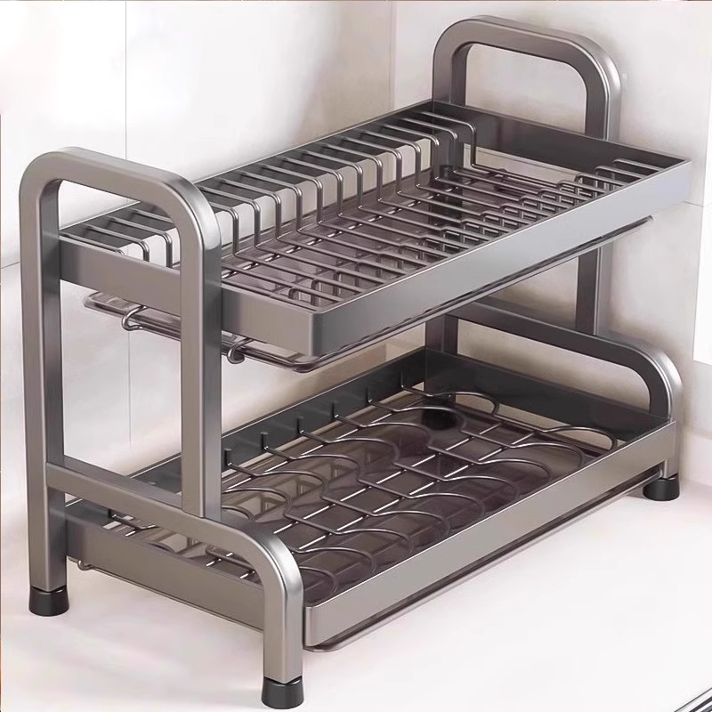 碗碟收纳架厨房多功能置物架家用放碗架碗盘沥水架碗筷收纳盒碗柜