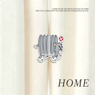 猫和老鼠防漏光窗帘吸磁扣浴室帘门帘挂钩强力磁吸闭合神器固定扣