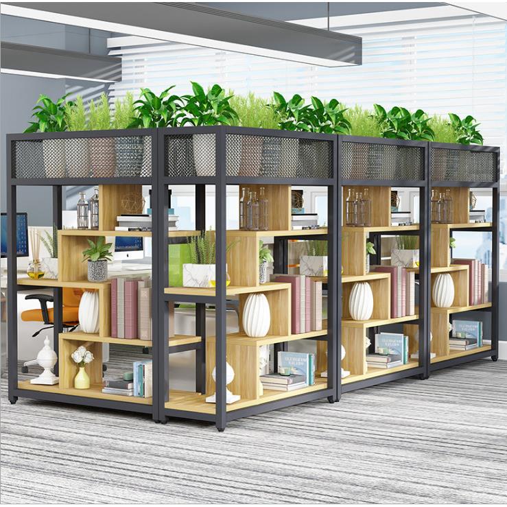 隔断花架子办公室隔断置物架铁艺屏风餐厅遮挡铁艺隔断置物架