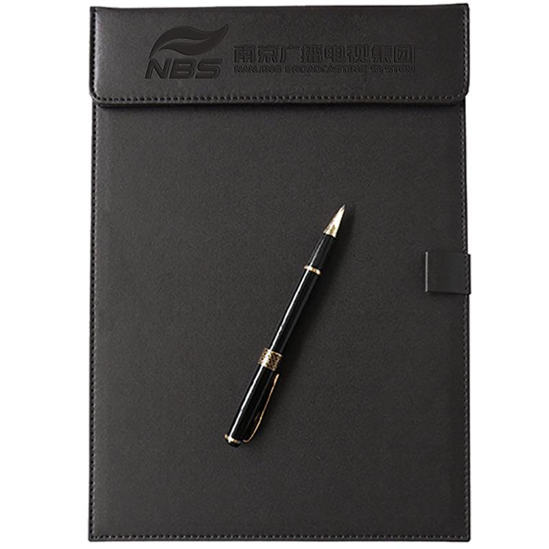 工厂商务会议垫酒店留言记录便签夹皮革 文件书写签字板夹a4