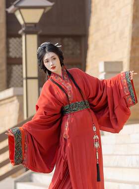 北雁云衣女战国袍汉服套装