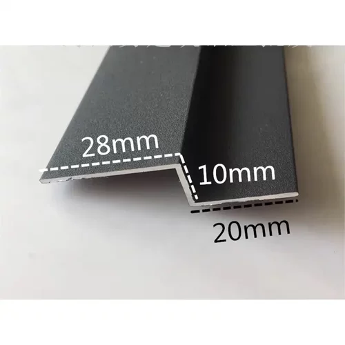 黑色磨砂28*1020铝合金Z字型