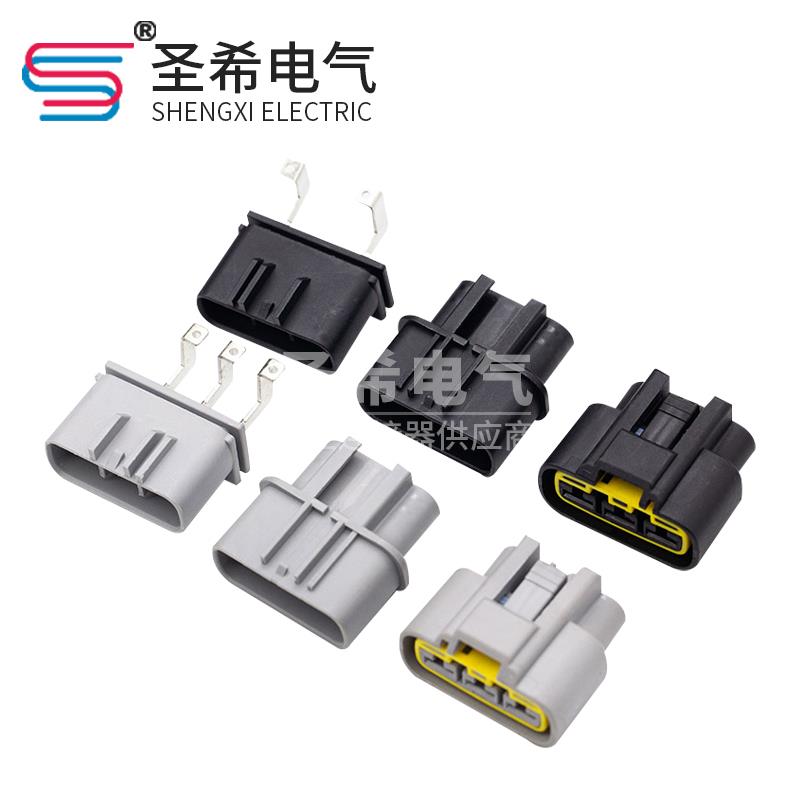 DJ7031Y-6.3-11/21汽车连接器 车用接插件 3P插头护套QLW-A-3F-GR