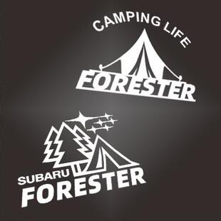 汉魂贴纸适用于斯巴鲁森林人汽车贴纸户外露营帐蓬定制贴纸 5485