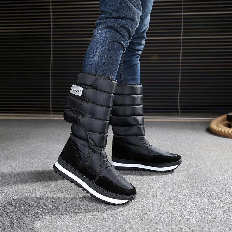 新款雪地靴冬季加绒加厚高筒防滑防寒防水男士舒适雪地东北棉鞋