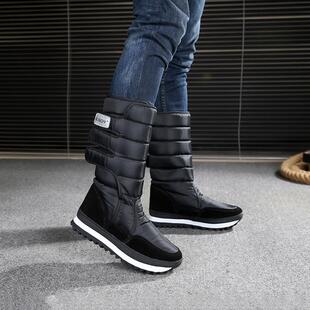 舒适雪地东北棉鞋 加绒加厚高筒防滑防寒防水男士 雪地靴冬季 新款