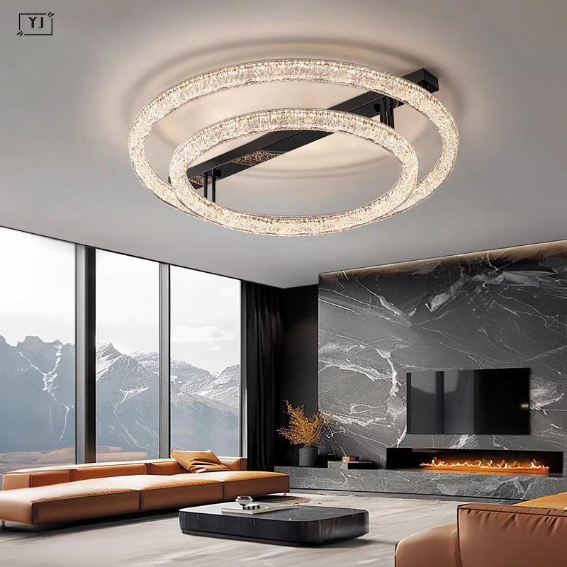 客厅主灯吸顶2025年新款大气轻奢简约现代高级感大厅餐厅卧室灯具