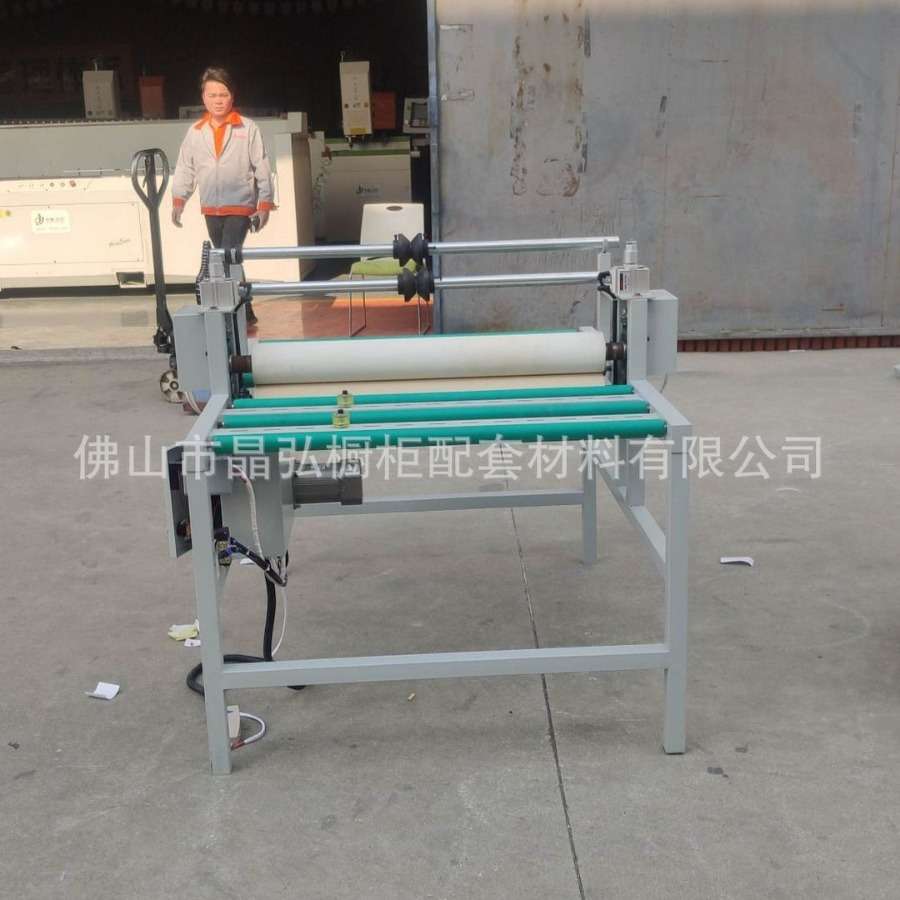 专业生产 可调速覆膜机850款贴膜机晶钢门设备瓷砖茶几玻璃贴膜机
