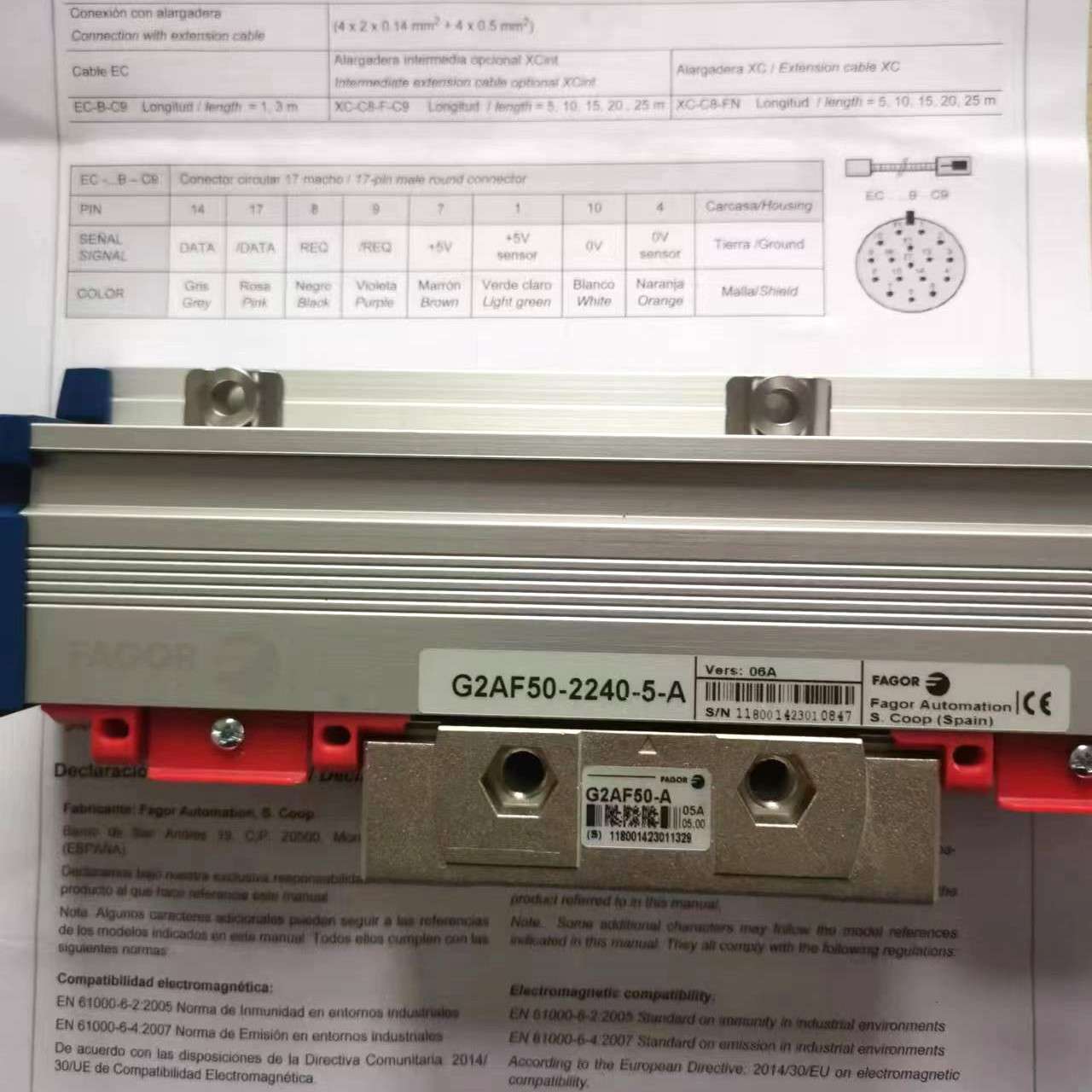 发格光栅尺G2AF50-2240-5-A辽宁丹东哈尔滨长春沈阳山东销售