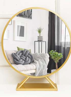 Desktop make-up mirror with light desktop student台式化妆镜