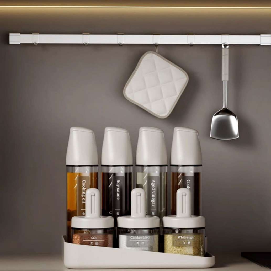 和谐居·乐博调料罐调料盒收纳盒家用厨房高端盐罐油壶组合套装