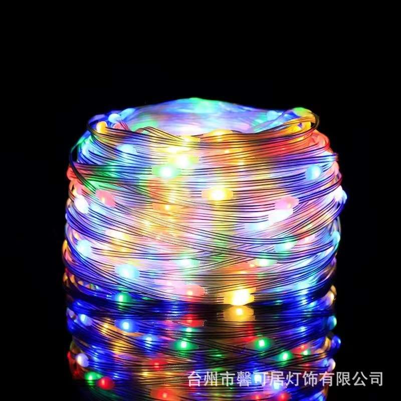 跨境RGB七彩同步管子灯RGB16色软管灯 蹦床灯 户外庭院装饰灯灯串