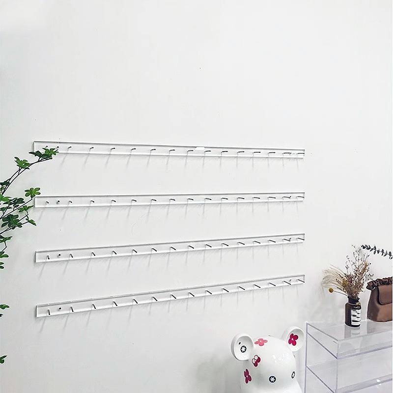 网红穿戴甲陈列架亚克力挂墙透明展示板美甲上墙展示架壁挂置物架