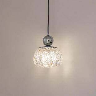 法式复古创意玄关过道南瓜吊线灯床头氛围感艺术中古可升降小吊灯