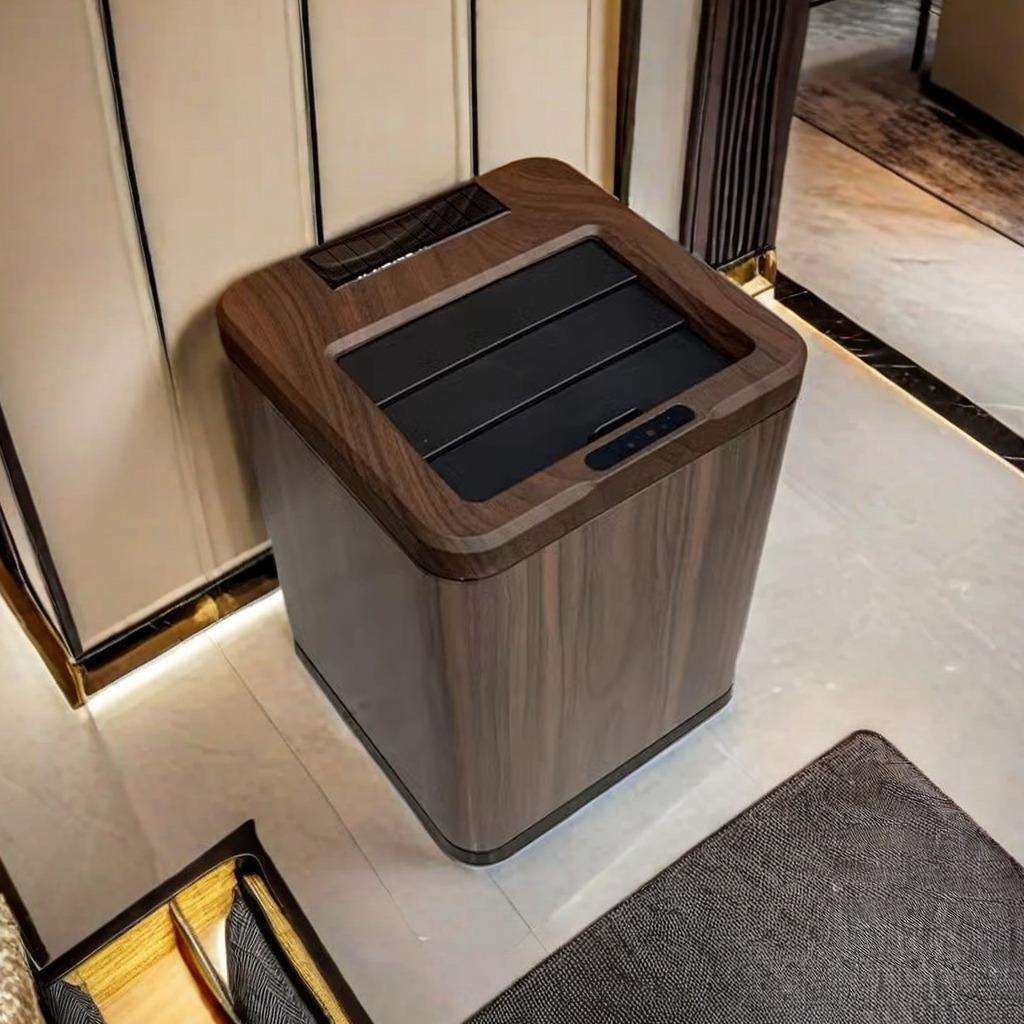 高档垃圾桶智能感应新中式客厅卫生间厨房轻奢家用2024新款高颜值