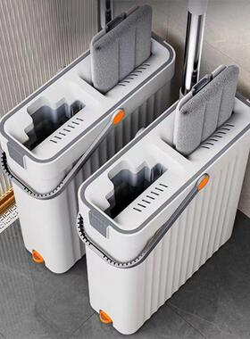 2025新款窄缝刮刮乐懒人平板拖把家用拖地干湿两用清洁神器免手洗