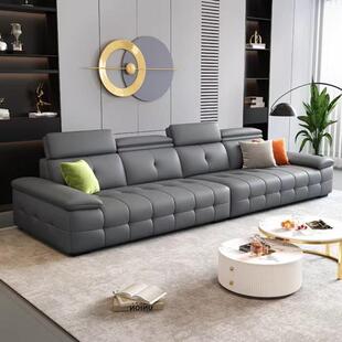 意式劳伦斯极简钢琴沙发沙发现代小户型客厅轻奢简约直排皮艺