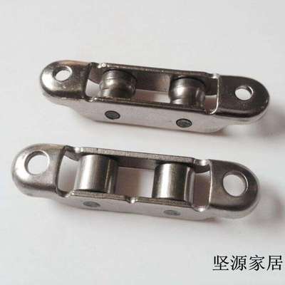 老式塑钢窗户滑轮塑钢门双槽轮平推拉窗底部滚轮8880通用多层电镀