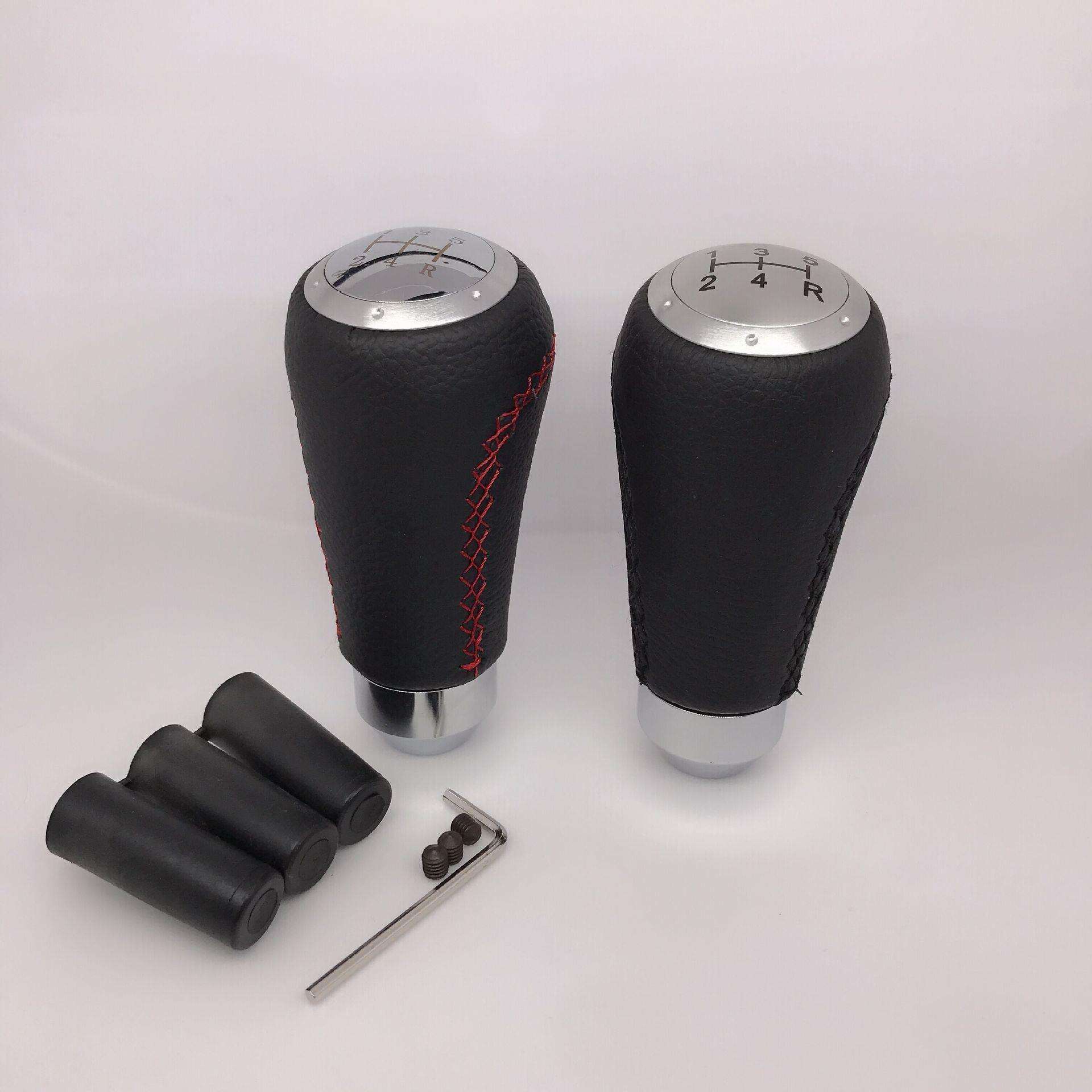 车用档把头 金属改装排挡头排档杆个性手动排档头波棍头长款红线