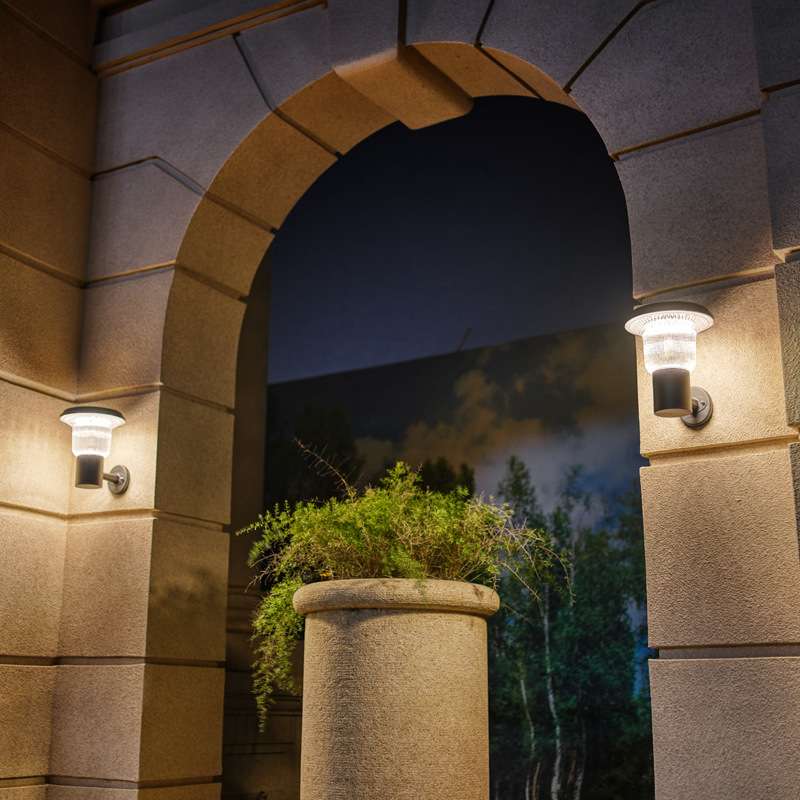 户外LED太阳能灯庭院围墙照明灯防水阳台室外壁灯