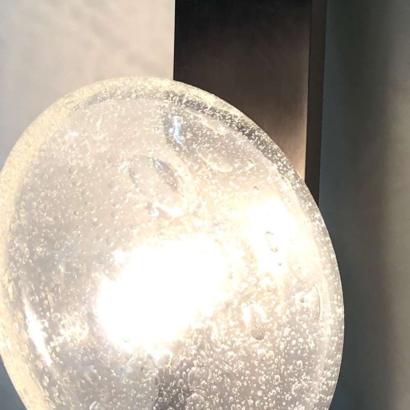 现代简约室内壁灯卧室客厅三色变光LED水晶酒店KTV装饰灯具极简