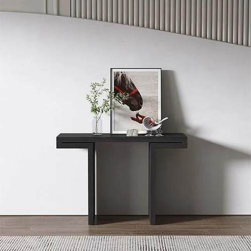 现代风实木玄关桌靠墙桌轻奢简约入户白蜡木玄关桌台极窄条案供桌