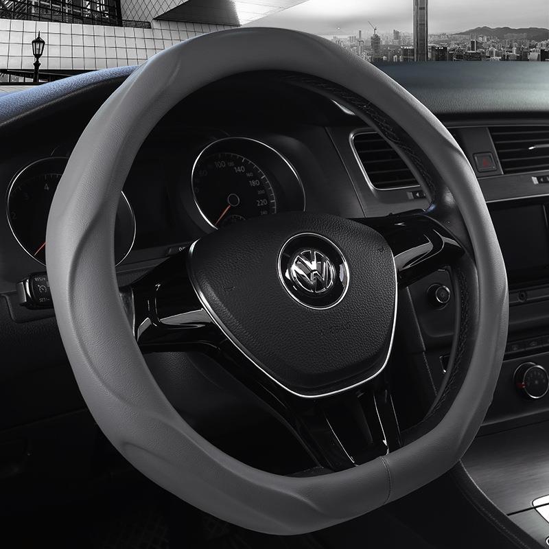 厂家制作新款把套时尚拼接四季可用汽车方向盘套皮革多款可选