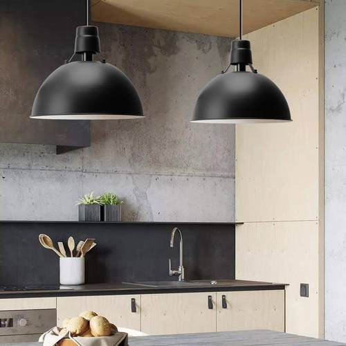 北欧创意餐厅健身房吊灯现代简约个性工业风吧台卧室客厅单头吊灯