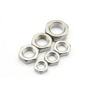 316不锈钢薄形螺母薄六角螺母薄螺母GB6172M5M6M8M10M12