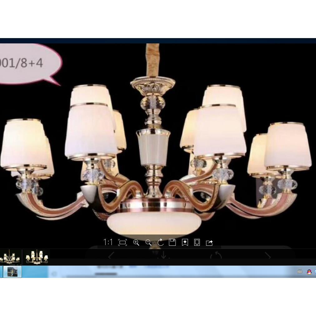 欧式吊灯客厅灯现代简约锌合金卧室大厅卧室书房餐厅简欧创意灯具