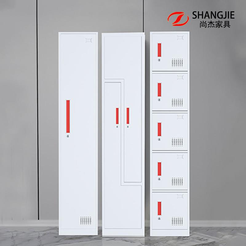 单门更衣柜铁皮柜单人柜员工柜储物柜钢制更衣箱简易小办公衣柜