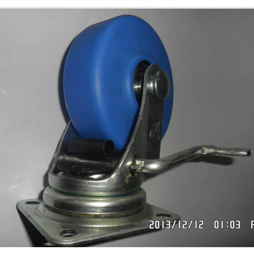 STM-200 MBC W-3 轮宽45MM 8寸蓝色MC尼龙刹车轮 日报南星