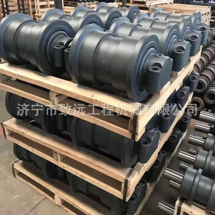 徐工挖机200配件，200挖掘机履带链条支重轮托轮驱动齿涨紧油缸