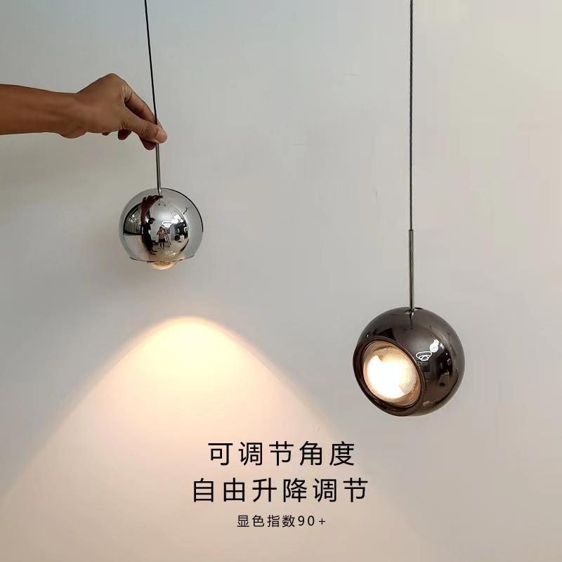 全光谱可升降床头吊灯现代简约卧室长线球形轻奢餐厅极简吧台吊灯