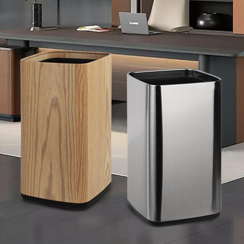 酒店垃圾桶客房商用办公室家用客厅加大容量创意正方形