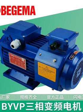 6级电机卧式安装BYVP80A6-B14-0.37KW变频调速电动机意大利BEGEMA