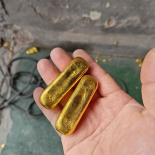 南非锡金金条火烧不变色可融化不变色二次塑型可DIY首饰摆件仿金