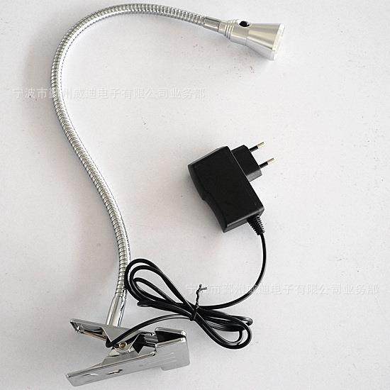 1*3W 金属材质LED金属阅读台灯LE 机床夹子工作台灯阅读照明灯具