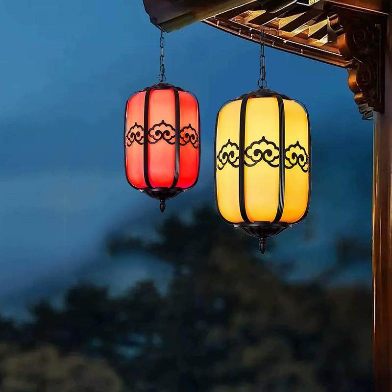 新中式户外防水凉亭吊灯笼长走廊庭院复古别墅民宿大门厅屋檐吊灯