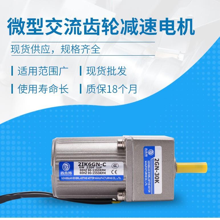 永传电机6W光轴电机220V定速电机2IK6A-C 马达2IK6A-C精密