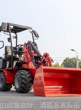 源头工厂工程用型装机 前卸式果园农场载装卸多功能轮JMV农小式铲