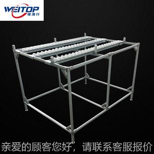 多功能铝合置物249条架滑移坡度精益管滑轨货带工作台金流利货架